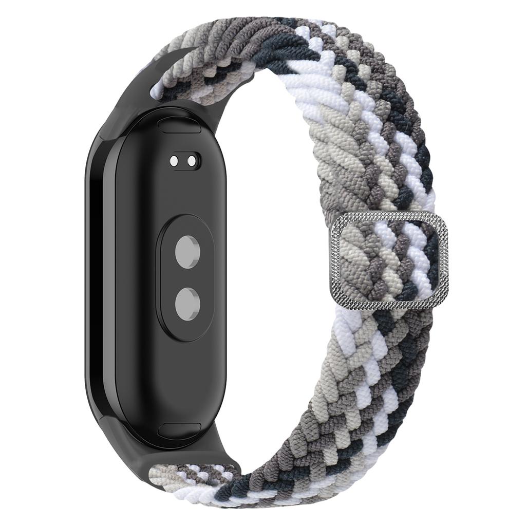 For Xiaomi Smart Band 9 NFC/9/8 NFC/8 Stretchy Nylon Watch Band Adjustable Braided Sport Strap