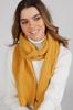Woolen Women' Scarf-04 Striped Honey Color