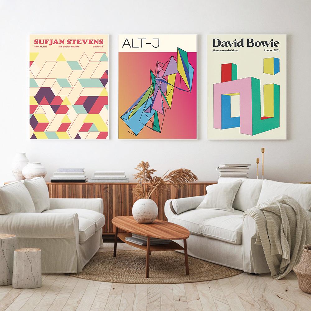 Tame Impala Gig Холст Картина Настенное искусство Рок-музыкальная группа Плакаты и принты Ретро-альбом Настенные картины для гостиной Домашний декор