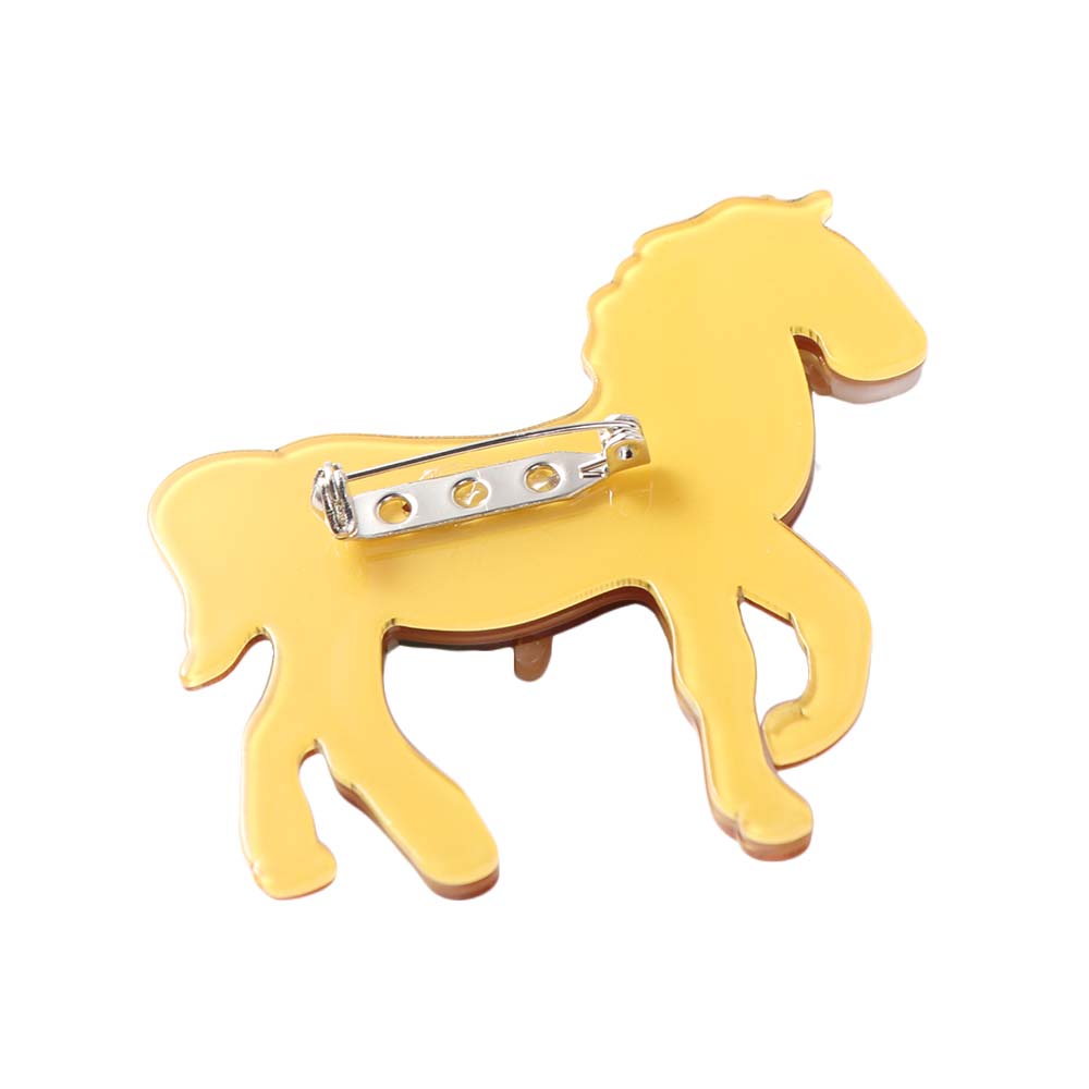 Animal Creative Horse Brooches Personality Elegant Zodiac Horse Pins Vintage Jewelry Pony Badge Pin New Year Gifts