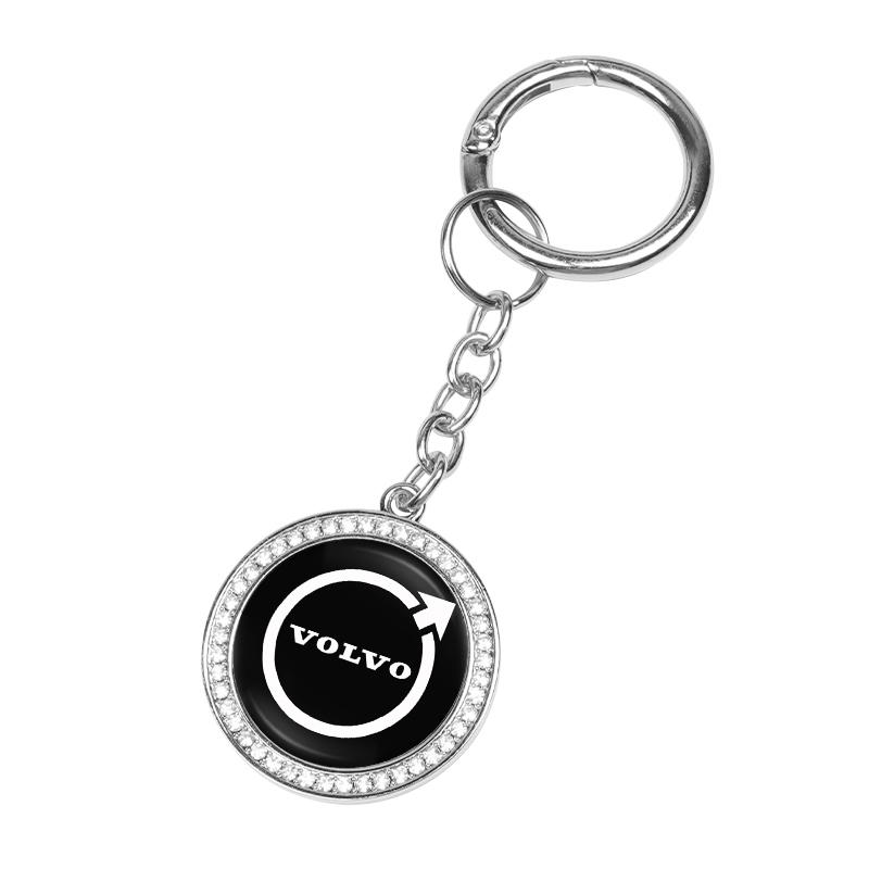 tkseq3 Car logo Key Chain Pendant Keyring Metal Keychain For Volvo ES90 EC40 EX40 EM90 XC90 V90 V60 XC60 V40 S80 S60 S90 C40 XC40 V70 X