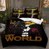 3D комплект постельного белья «Пиратский король» с мультяшным аниме, пододеяльник и наволочка, 2/3 кусочка ткани из микрофибры AU135 * 200, полноразмерное украшение для дома