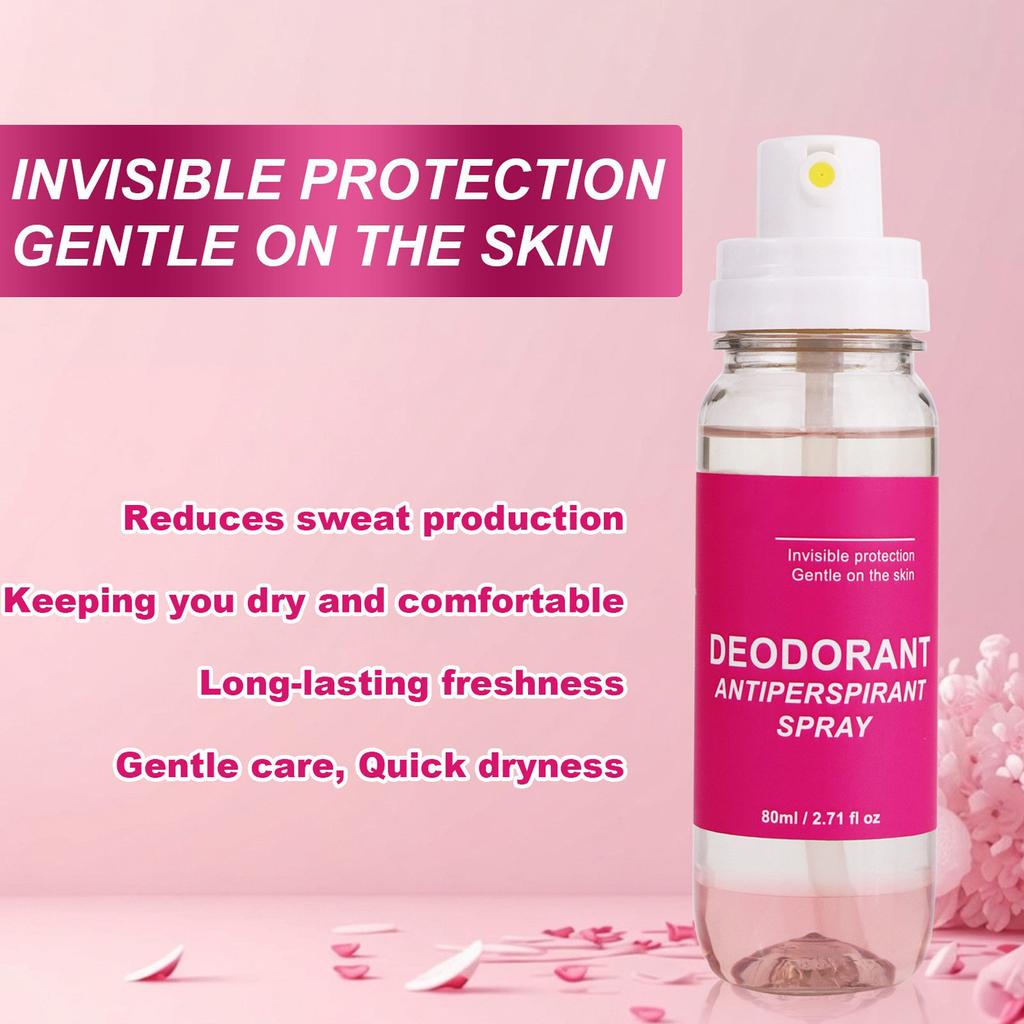 Дезодорант-спрей против пота, очищающий подмышки, запах пота, свежий и сухой спрей, 1 шт., 80 мл
