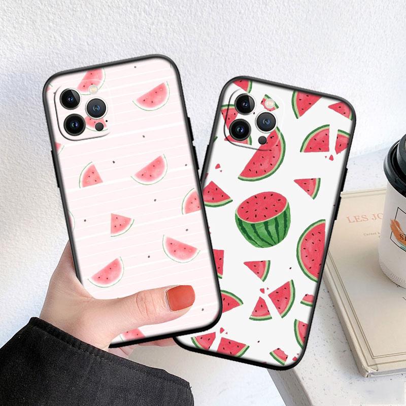PP14 Мультяшный чехол с арбузом для Samsung A11 A12 A13 A15 A52S A53 A55 A56 A70 A71 A72 A73 F06 F16 F56 S10 Plus S10e