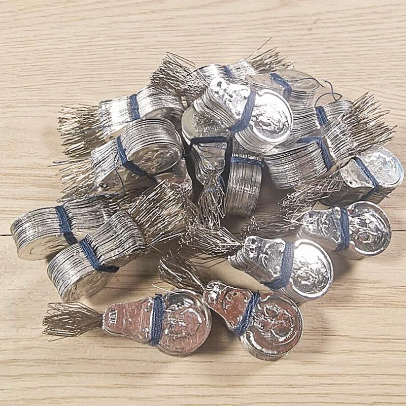 50/100 шт. Продеватель ниток для проволочной иглы Ручная машина Инструмент для вставки стежков Для ручных швейных машин Серебристый Инструмент для продевания ниток DIY