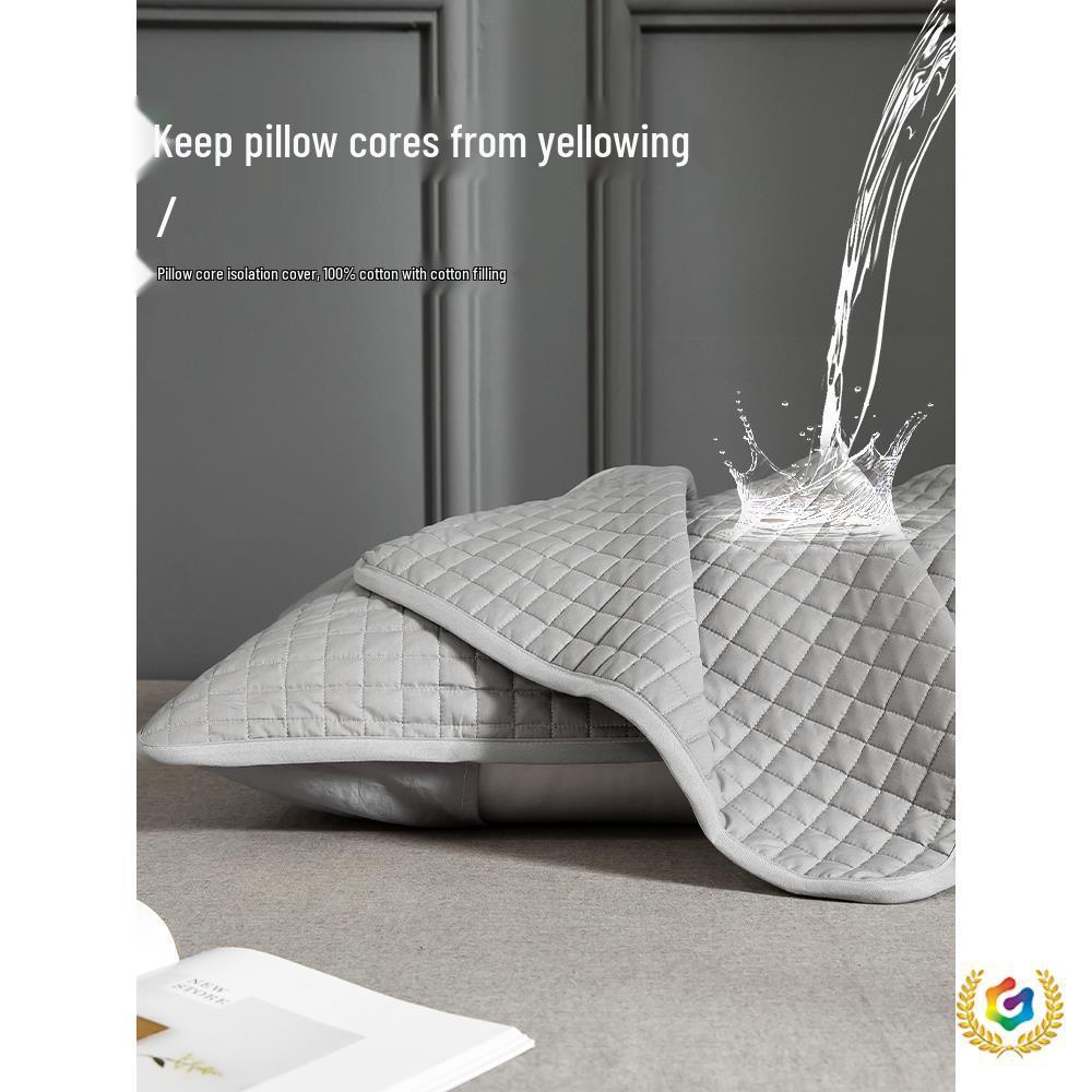 Sweatproof Mite-Proof Pillowcase: Anti-Oil & Stain, Protective Nano Isolation Layer for Men & Women.