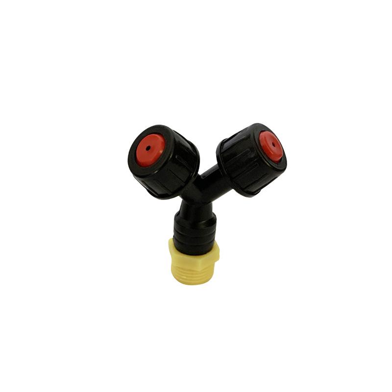 Y-Shaped Dual-Outlet Mist Nozzle for Dust Suppression and Cooling