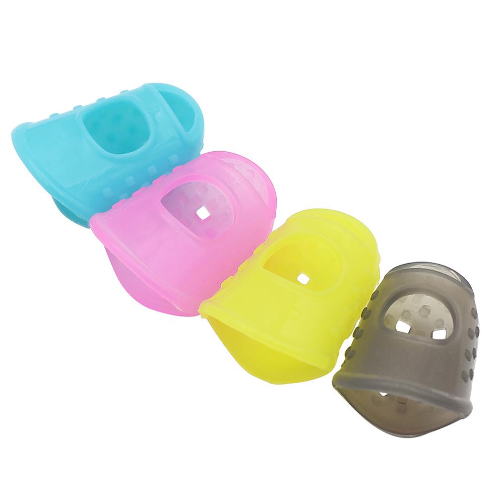 4 шт./лот, силиконовый чехол для гитары, накладка на палец, защита для пальцев на укулеле, банджо