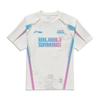 Li Ning E-Sports Series BLG Team Classic Comfortable Letter Pattern Raglan Short Sleeve T-Shirt Unisex Tops Off-White ATSU667-1