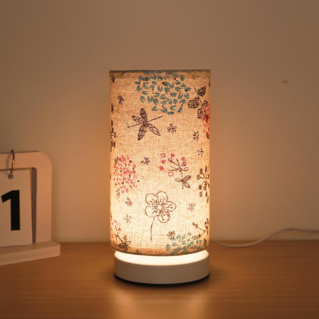 Цилиндрическая настольная лампа с USB-питанием, свет теплого цвета, подходит для подарков друзьям в офисах, спальнях и по другим случаям.