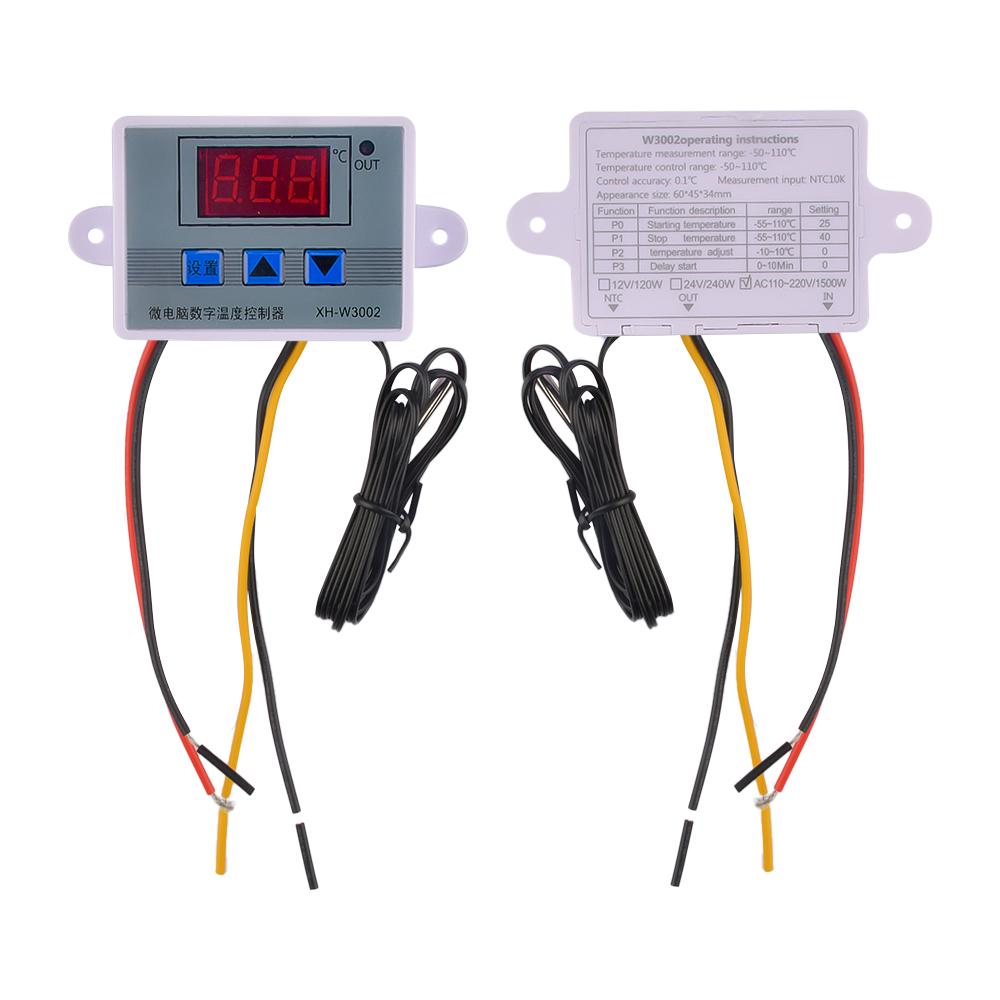 XH-W3002 W3001 Цифровой светодиодный регулятор температуры 10А Термостат Регулятор Для аксессуаров промышленных инструментов