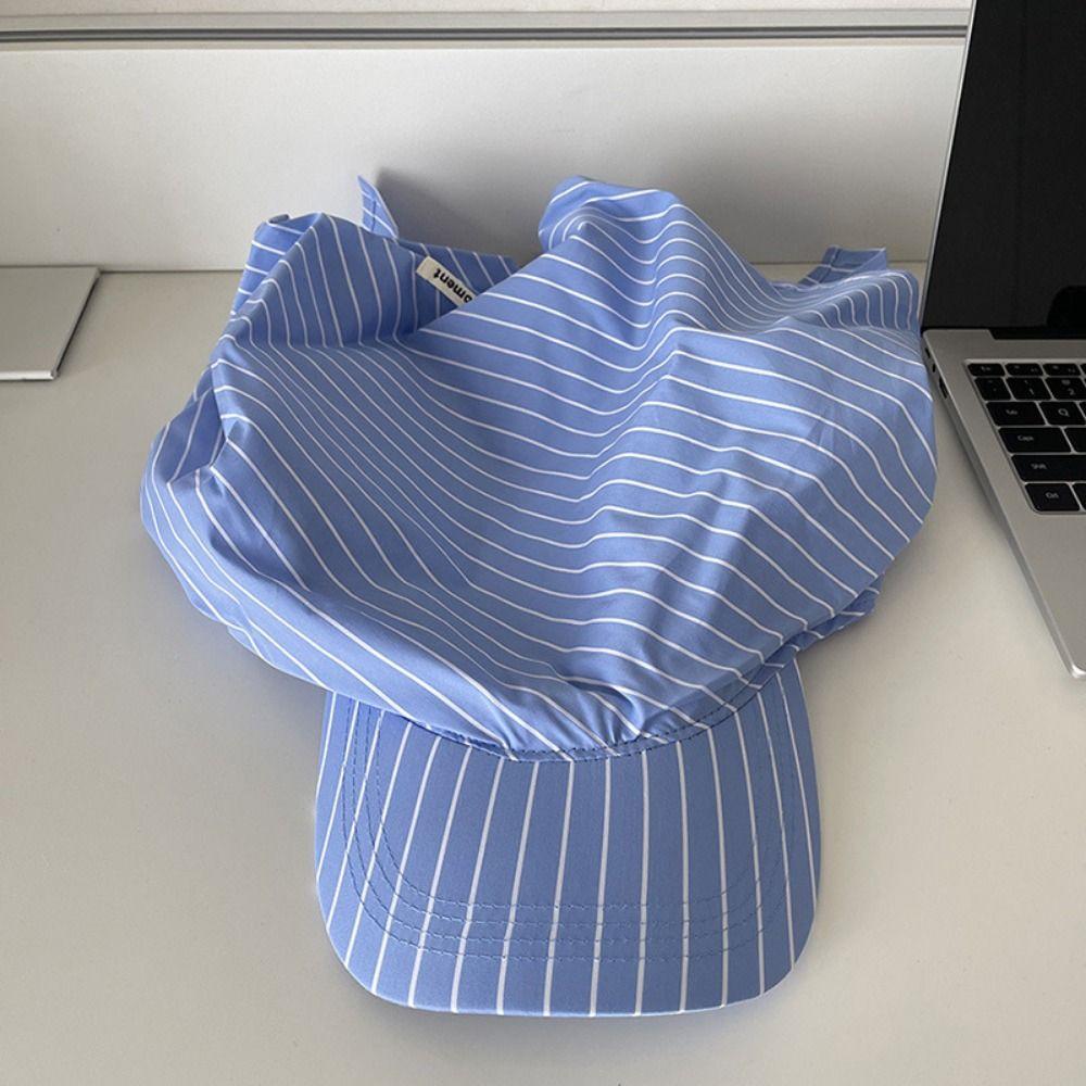 Retro Plaid Tied Head Cap Breathable Strap Headscarf Hat Hip Hop Sunshade Baseball Caps Outdoor