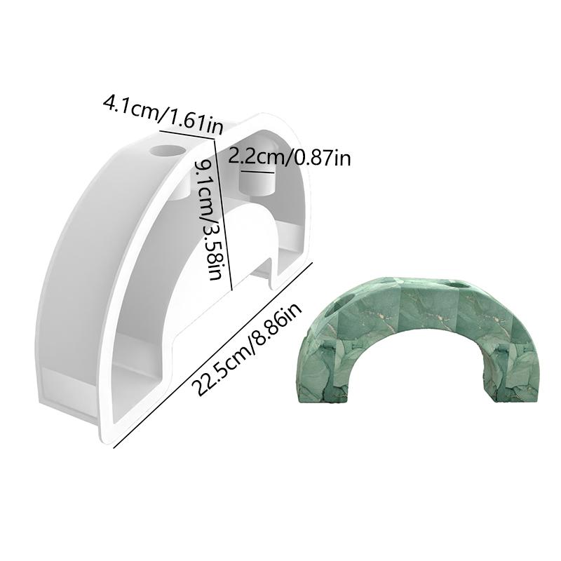 Силиконовая форма для трапециевидного подсвечника Необычная форма для подсвечника
