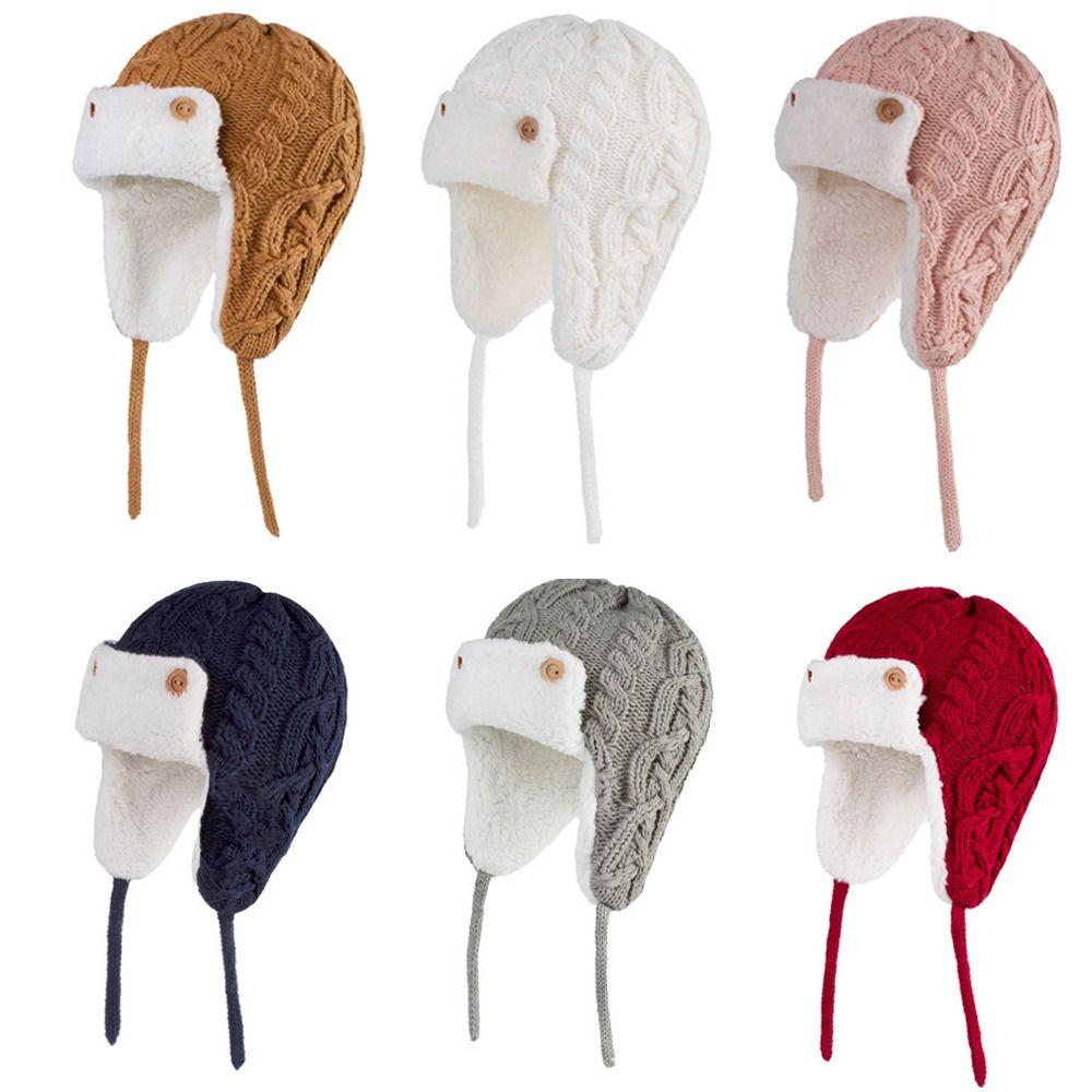 Вязаная детская шапка, бархатная шерстяная шапка для детей от 1 до 5 лет, шапка Lei Feng для мальчиков и девочек, детская шапка