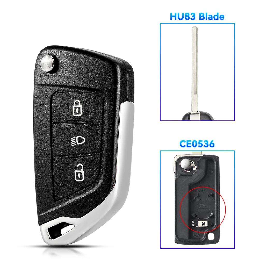 KEYYOU Modified Remote Key Shell Case For Peugeot 207 307 308 406 407 607 807 3008 For Citroen C2 C3 C4 C5 C6 Berlingo Picasso