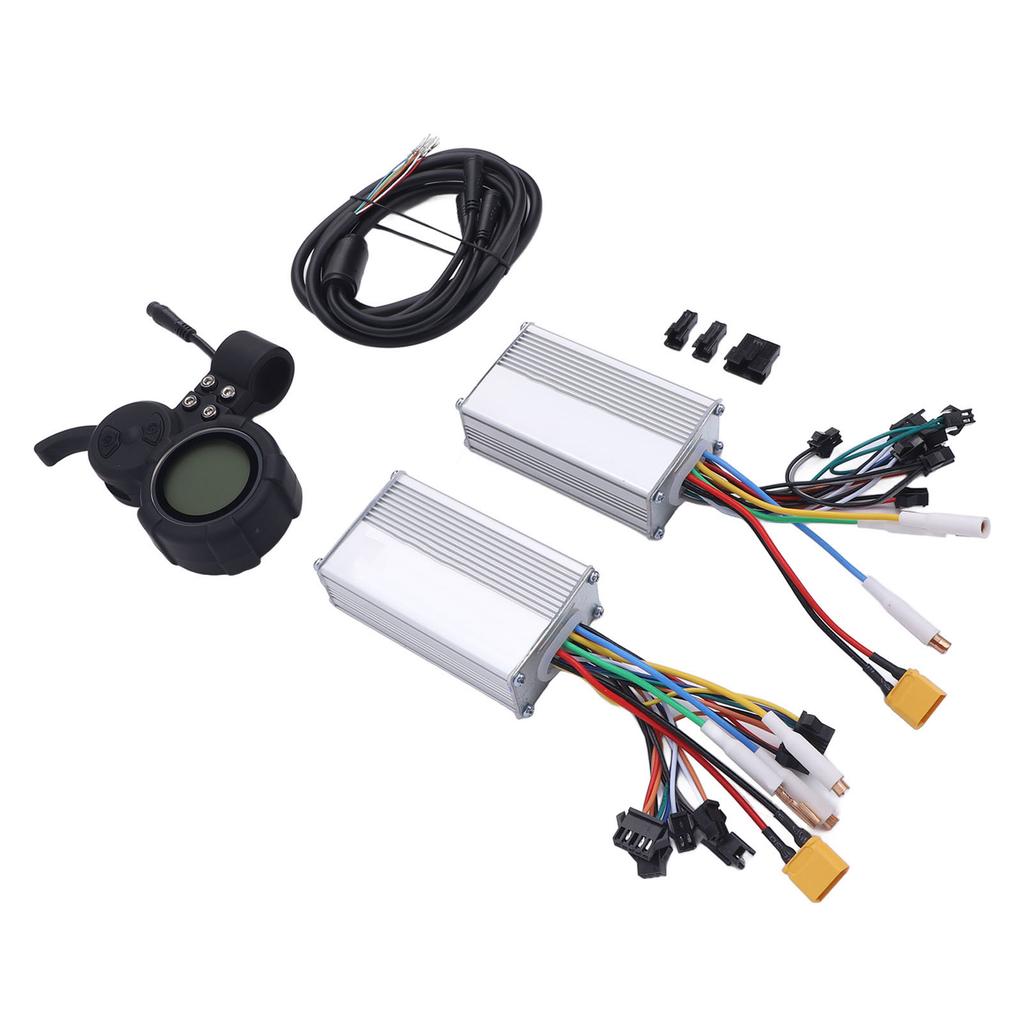 Electric Bike Controller 52V 25A 1200W Dual Drive Motor Controller Kit with Display High Performance