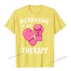 Kickboxing Is My Therapy Sweater Womens Hoodie Boxing Gift Unisex Tops Tees For Unisex Cotton Top T-Shirts Normal High Quality