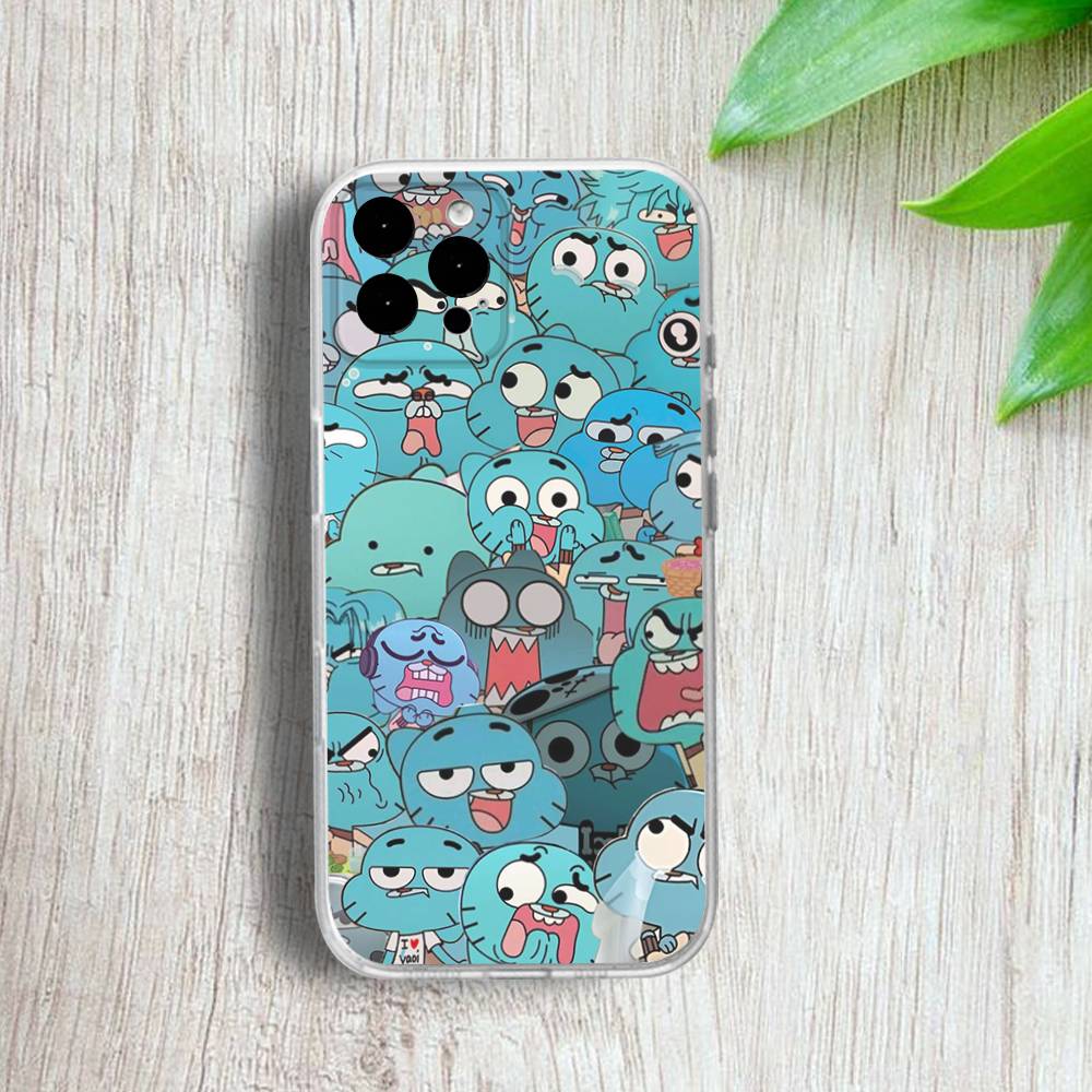 A-Amazing W-World Gumball Phone Case For iPhone 17,16,15,14,13,12,11 Pro,Max,Plus,X,XS,XR,SE4,E Mini Transparent Soft Cover