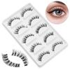 5 Pairs Natural Soft Long Eye Lashes Extension Cosmetic False Eyelash