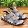 Сандалии мужские 2025 года, новая летняя повседневная одежда, сандалии двойного назначения, нескользящая мягкая подошва, мужская пляжная обувь для пап