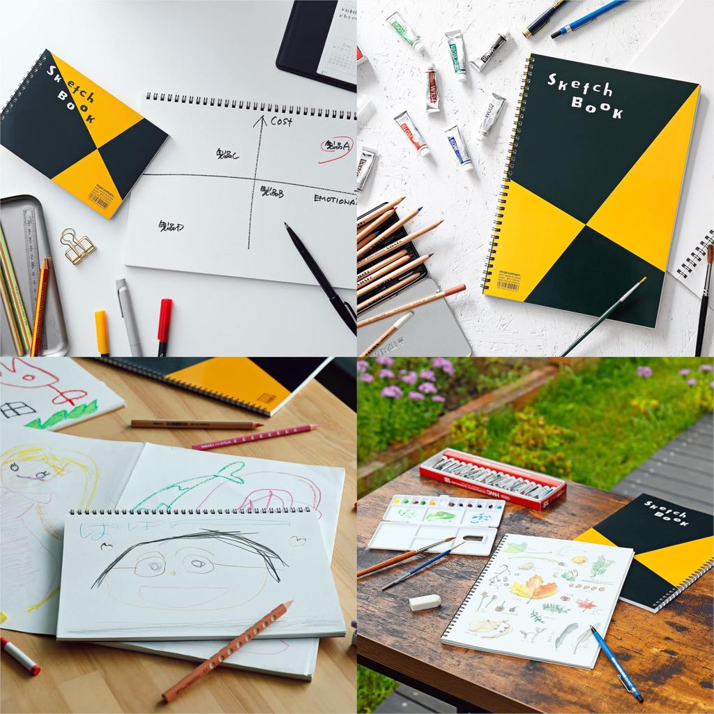 Maruman Sketchbook A3 Design Series Drawing Paper 24 Sheets S115 2 Books with Original Tissues