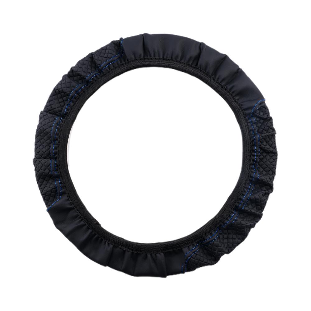 Автомобильный универсальный чехол на руль нескользящий чехол на руль автомобиля нескользящий тисненый кожаный чехол для автомобиля