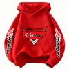 Cars Lightning McQueen Fun Print Children Hooded Sweatshirt Boy Girl Autumn Winter Daily Outdoor Vacation Casual Warm Sportswear