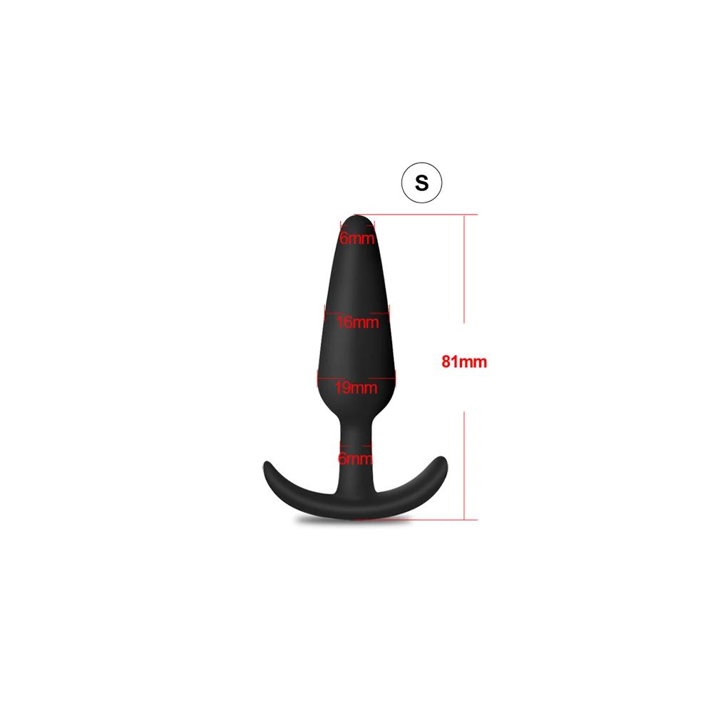 4pcs/set Beginner Butt Plug for Men Silicone Anal Plug Prostate Massager Bullet Vibrator Adult Goods Sex Toy for Men Women Gay