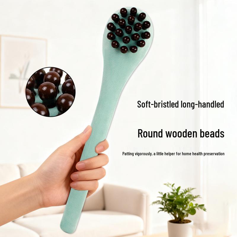 Деревянная многофункциональная меридианная массажная палка для постукивания по спине и телу