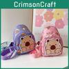 Cute Cartoon Printed Crossbody Bag For Kids Lightweight And Breathable Ideal For Daily Use