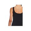 Nike Air Solid Color Casual U-Neck Zip Breathable Knitted Sleeveless Dress Women Dresses Black DM6459-010