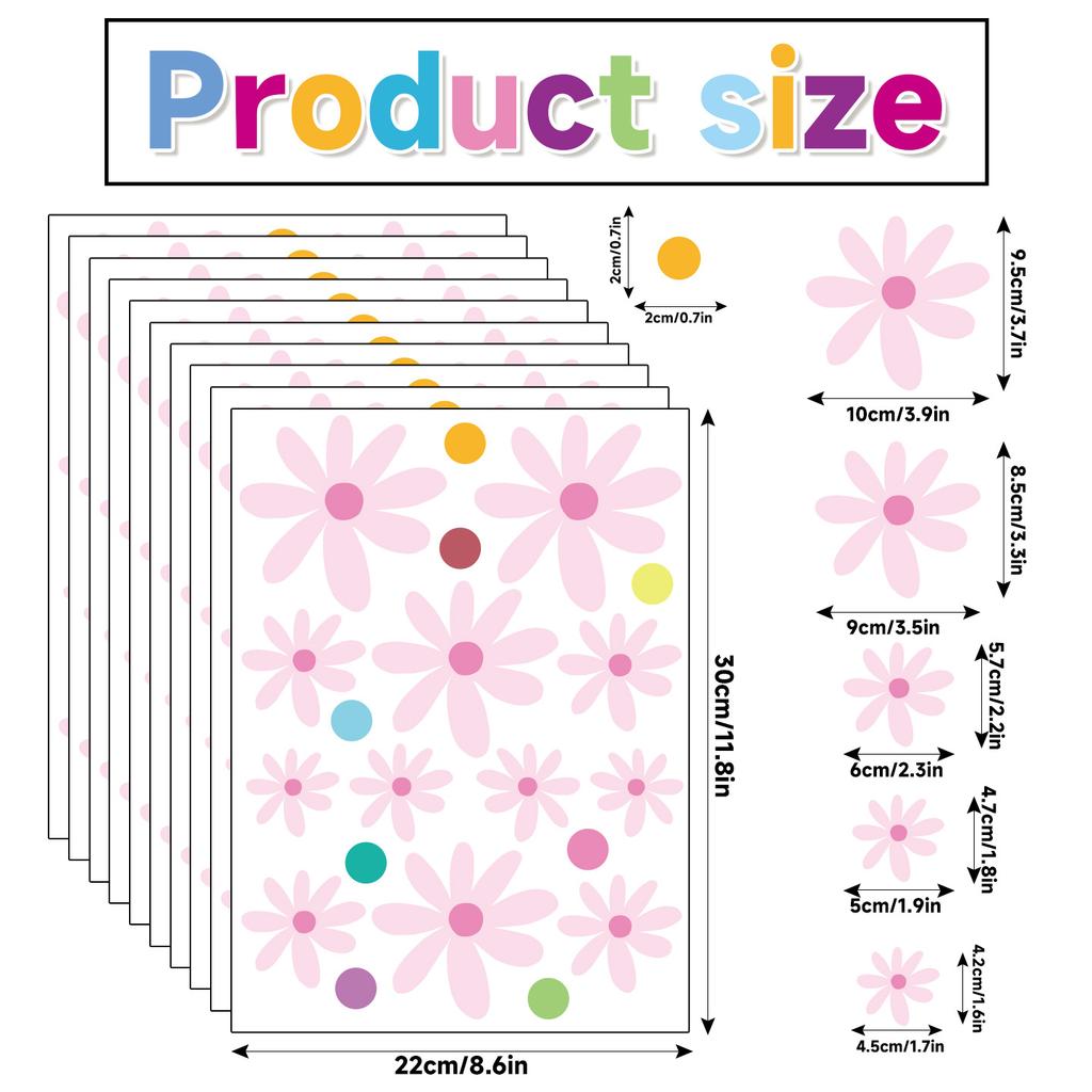 Растения и цветы наклейки для украшения стеклянных окон пвх статические наклейки теплое украшение красочные цветы
