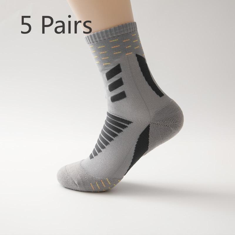 5 пар мужских толстых носков для велоспорта и баскетбола на открытом воздухе