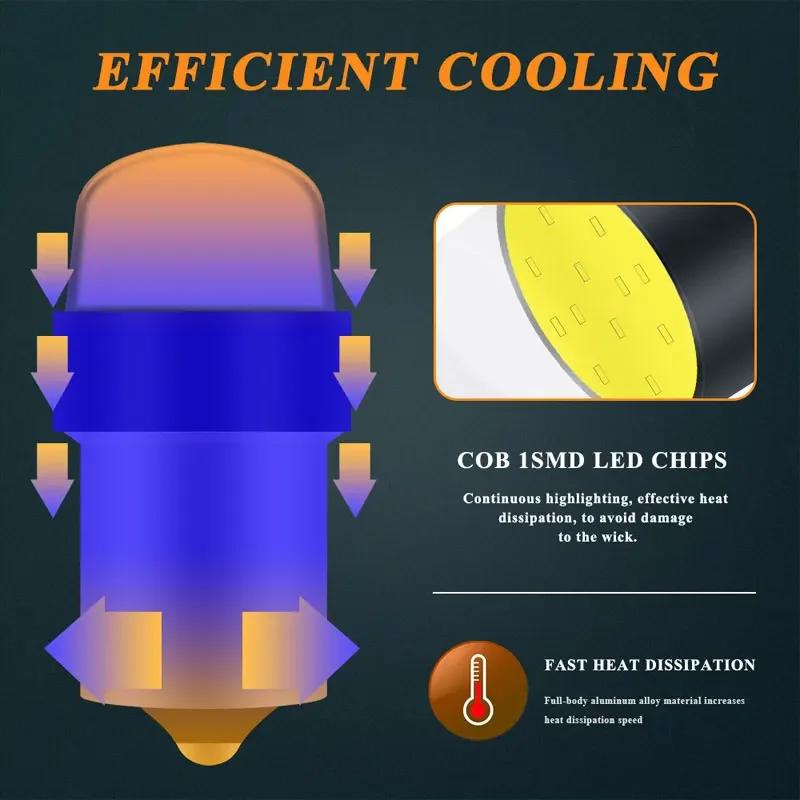 2pcs 1157 Flash led P21/5W BAY15D PY21W 1156 BA15S P21W COB LED Car Strobe Flash Bulb Brake Reverse Daytime Running Signal Light