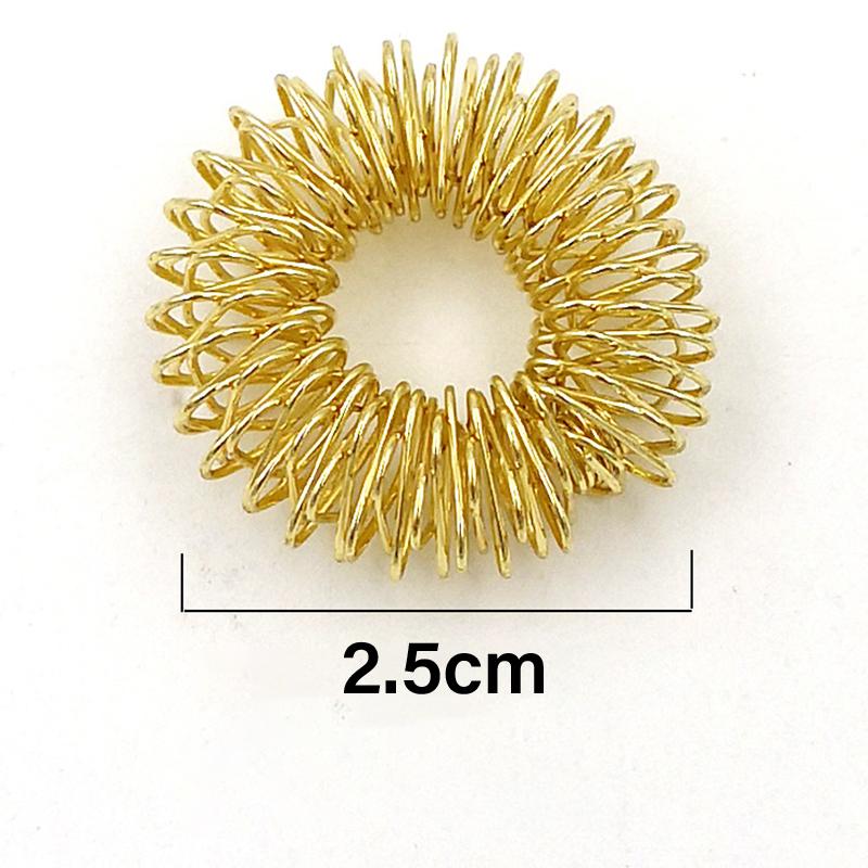 10 шт. Массажное кольцо для пальцев из нержавеющей стали, акупунктурное кольцо, терапия, расслабление, кровь