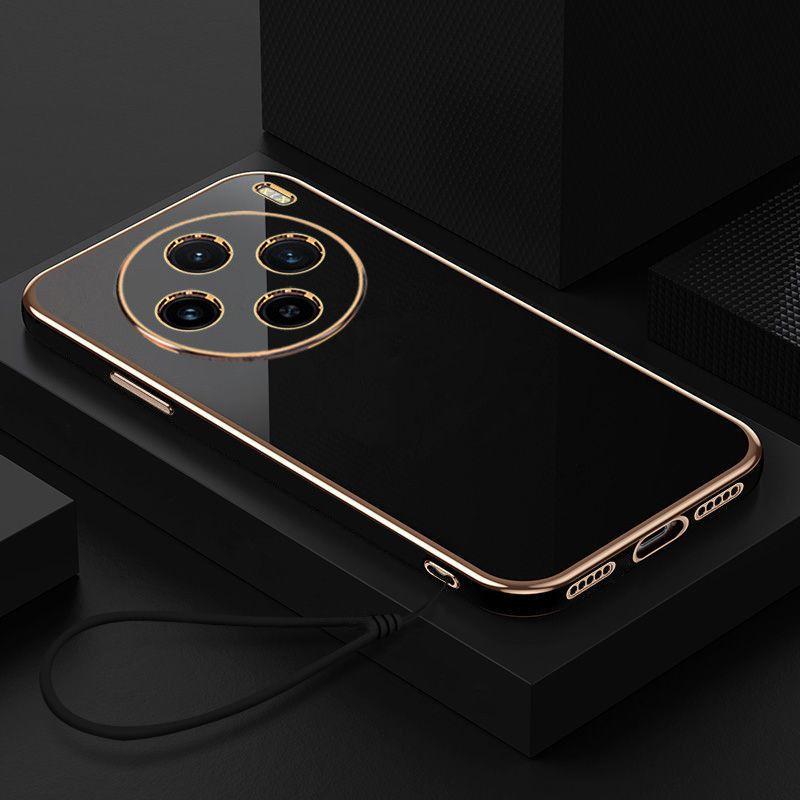 Для vivo X200 Pro mini чехол vivo X200 Pro mini чехол для телефона V2419A V2405DA чехол Luxury Square Plating противоударный задняя крышка