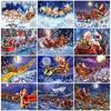 Diamond Painting Full Drill Santa Claus Diamond Embroidery Christmas Needlework Cartoon Beaded Rhinestones Home Decor