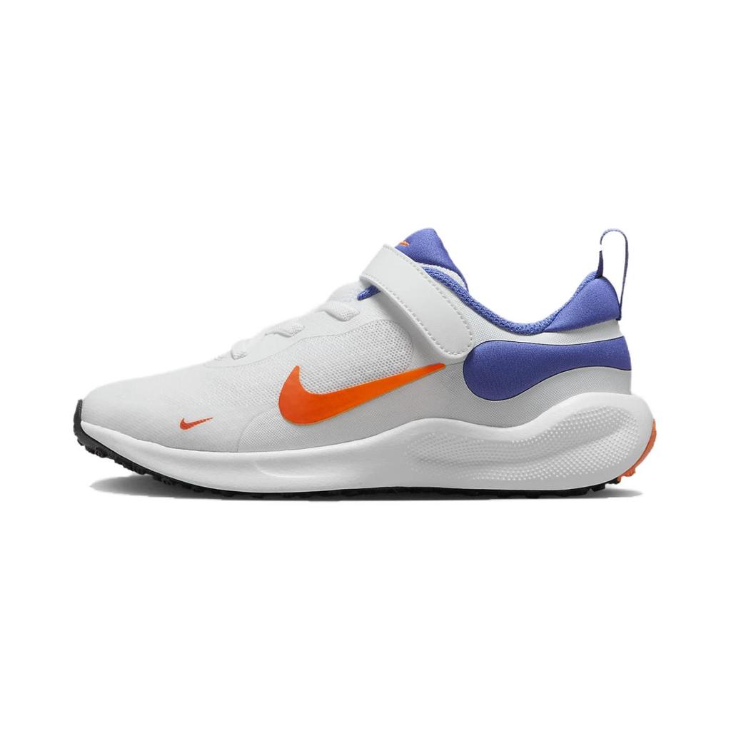 Nike Revolution 7 PS White Astronomy Blue Orange Kids Sneakers Total-Orange Team-Orange FB7690-102