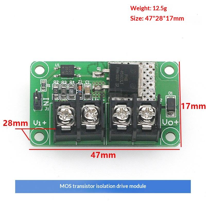 MOS Transistor Isolation Driver Module High Compatibility Optocoupler Isolated FET Switch Board for New Energy Circuit Debugging