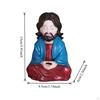 Meditating Jesus Figurine,Small Figurine Collectibles Home Decor Sculpture Meditation