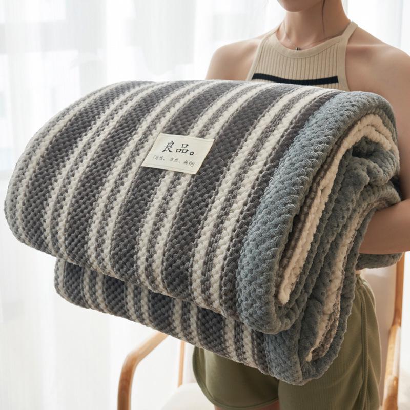 Doudou Coral Velvet Sofa and Bed Blanket