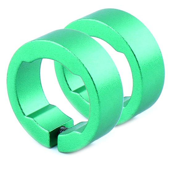 2 шт. Сменные алюминиевые сплавные велосипедные грипсы, ручки, стопорные кольца для МТБ