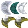 Silicone Moon-shaped Candle Holder Mould Candlestick Molds For Wedding Party Home Decorations