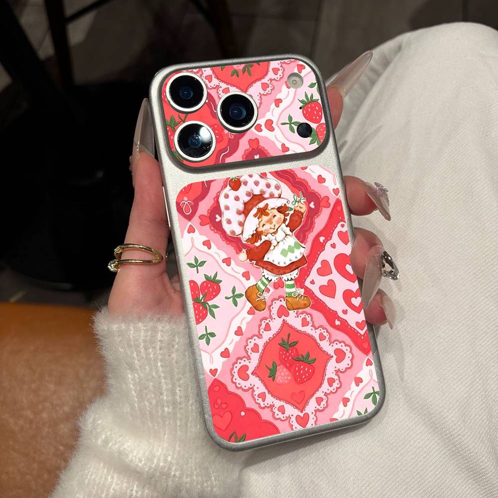 Мультяшная Девочка S-Клубника S-Клубничный Торт Для IPhone 17 Pro 17 Pro Max Задняя Наклейка-Обёртка Защитная Наклейка