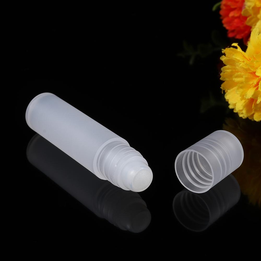 Прозрачный портативный пустой флакон для эфирного масла, матовый стеклянный контейнер для духов, шариковый ролик
