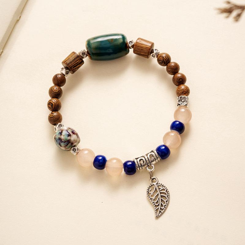 Керамический браслет в этническом стиле, браслет для девочек-студенток, серия «Лес бабочек», простые универсальные украшения