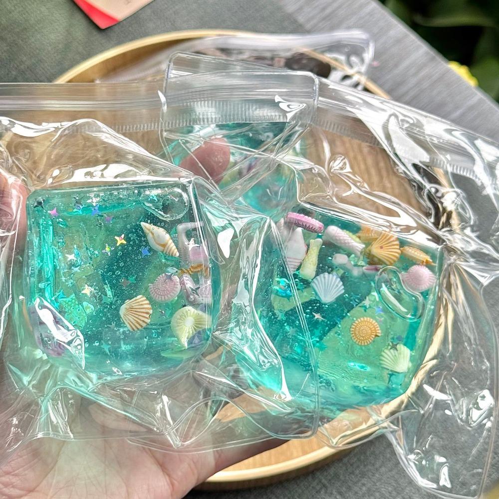 Taba Squishy Stress Balls Cube - Ocean Sensory Fidget Toy Slow Rise Squishy Toys for Kids and Adults Squeeze Relax Gift