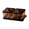Appetizer Serving Tray Dried Fruit Plate Multifunctional Divided Platter Candy Nut Dish with
