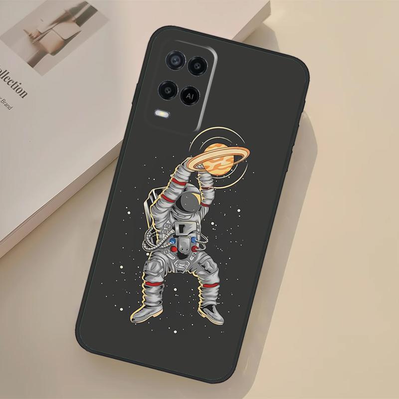 Чехол с астронавтом, футбол, баскетбол для Oppo A76 A96 A16 A17 A18 A60 A80 A40 A38 A58 A78 A98 A94 A74 A54 A15 A57 A77 A5 Pro