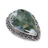 Natural Moss Agate Gemstone 925 Sterling Silver Jewelry Ring Size 9 u8A81